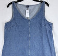 Gap UltraSoft Denim Mini Dress Medium Women Sleeveless Jean Blue Medium Wash New