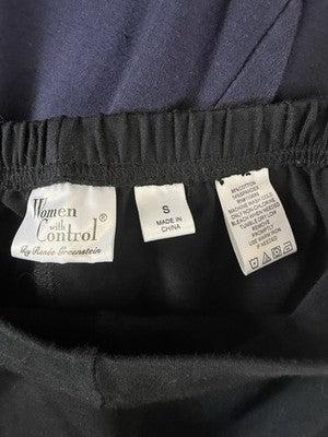 Women With Control Capri Pants Small 86 14 Lot Knit Pull On 3 Pairs Black Womens