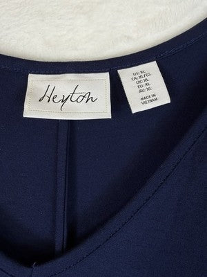 Heyton Dress XL Blue Sleeveless Jersey Knit Fit And Flare