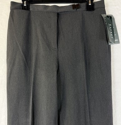 Lauren Ralph Lauren Dress Pants 10 Gray Womens Jackson Hole High Rise New NWT