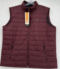 Timberland Puffer Vest XXL Mens Axis Peak Durable Water Repellent Burgundy New