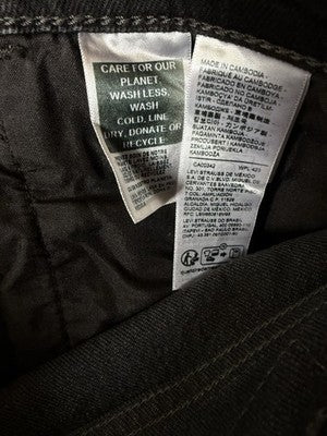 Levis Ribcage Bell Jeans 30 Black High Rise Jeans 30x32 Bell Bottom New NWT