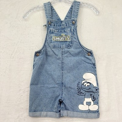 Smurfs 5t Overalls Shortalls Denim Boys Clothing Clothes Smurf Embroidered