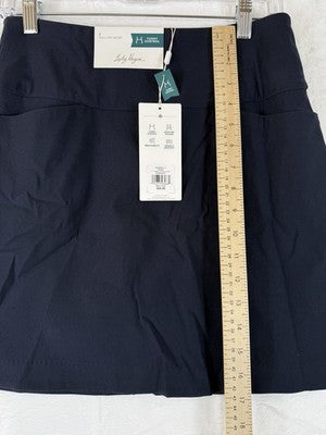 Lady Hagen Golf Skort Small Navy Blue Pockets Tummy Control Slimming Womens NEW