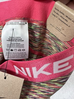 Nike Pro Fit Shorts Womens Small Dri Fit Pink 3” Tight Fit NWT