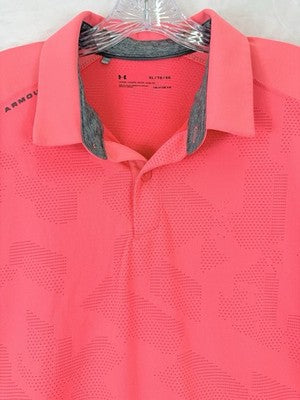 Under Armour Polo XL Loose Heat Gear Mens Short Sleeve Shirt
