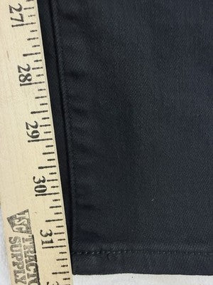 Chicos Jeans Size 3 Tall High Rise Straight Leg Womens Size 16 Black Denim