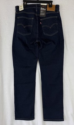 Levis 724 High Rise Slim Straight 30 Womens Dark Blue Rinse 30x28 Levi’s New NWT