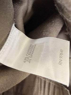 J Jill Essential Cotton Stretch Pants 16 Knit Brown Taupe Pull On Womens