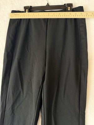 J Jill Ponte Slim Leg Pants Small Black Knit Stretch Womens