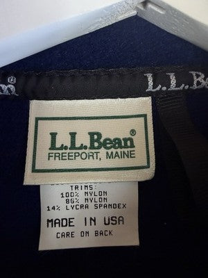 LL Bean Fleece Vest Women Medium Petite Vintage Made In USA Full Zip Hipster 90s
