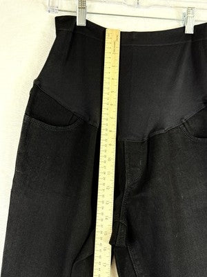 Old Navy Maternity Jeans 10 Long Black Wow Skinny Full Panel Denim New NWT