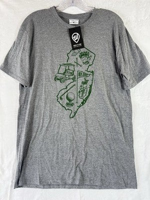 New Jersey T Shirt Medium Where I’m From Gray Short Sleeve Golf Mens New NWT