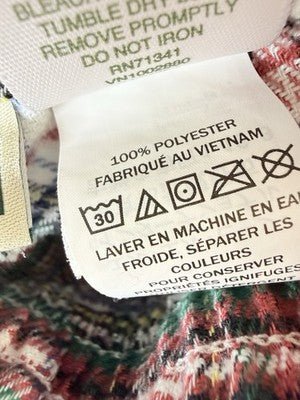 LL Bean Kids Pajama Pants Small 8 Red Plaid PJ Sleep Boys