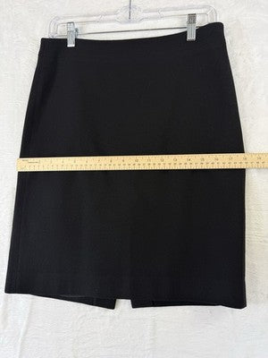 J Crew The Pencil Skirt 4 Black Wool Blend Womens