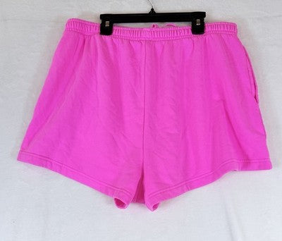 Gap Vintage Soft Sweat Shorts Large Petite Womens Pink Pull On Fleece 3” New NWT