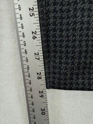 Calvin Klein Pull On Pants Large Black Gray Houndstooth Knit Stretch Women