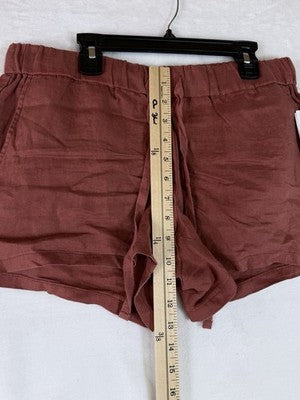 Stitch Fix 100% Linen Shorts 6 Kut From The Kloth Clay Red 3” Womens New NWT