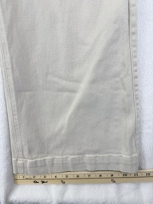 Aeropostale Cargo Flare Pants 12 Womens Tan Thick Cotton Stretch