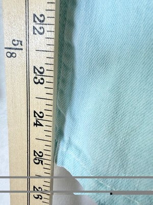 Chicos Platinum Jeans 00 Size 2 Womens Aqua Blue
