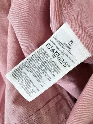 Gap Standard Fit Shirt XL Mens Pink Button Up Long Sleeve Cotton Poplin New NWT