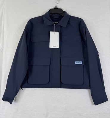Halfdays Nan Field Jacket XS Womens Navy Blue Utility New NWT $145