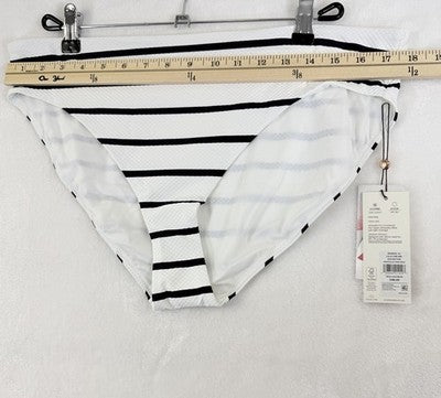 Calia Swim Bottom XL Womens Coastal Stripe Mid Rise Bikini Swimwear New NWT
