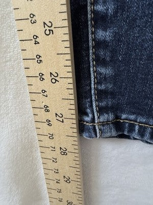 American Eagle Jeggings Size 00 Dark Blue Zip Ankle Denim Jeans