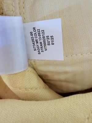 Gap Baggy Mid Rise Jeans 30 10 Womens Yellow Ultrasoft Denim New NWT