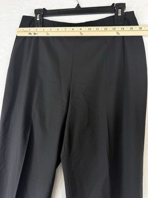 Piazza Sempione 48 Pants Wool Black Side Zip Womens