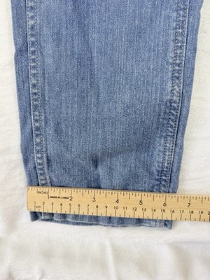 LL Bean Favorite Fit Jeans 2 Tall Womens Straight Leg Blue