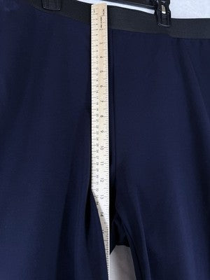 Talbots Ponte Pants 24W Navy Blue Pull On Knit Plus Size Womens