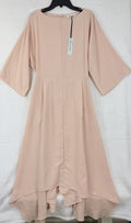 Prologue Dress XS Light Pink Dolman Sleeve Handkerchief Hem Wedding Party Spring