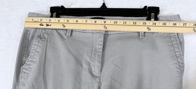 Talbots Relaxed Chino 10 Petite Gray Pants Chinos Women 10P Cotton Stretch