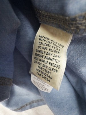 LL Bean Insect Shield Shirt Womens Small Blue Short Sleeve Top