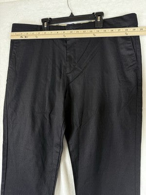Dockers Signature Khaki Slim Fit 38x20 Mens Black Pants Flat Front New NWT