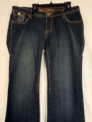 Vintage Apple Bottom Jeans 9/10 Embroidered Y2K Bootcut *FlawRead