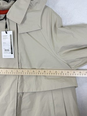 Calia Jacket XXL Womens Crop Rain Trench Coat 2X Hooded Tan Beige New NWT  $118