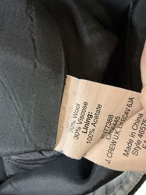 J Crew The Pencil Skirt 4 Black Wool Blend Womens