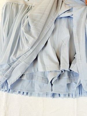 Calia Pleated Tennis Skort XL Blue Womens Skirt W/ Shorts New NWT