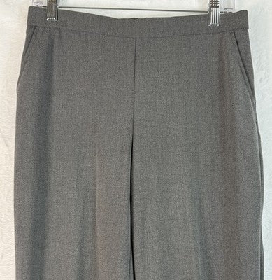 Briggs New York Pants 8 Petite Back Elastic Waist Gray 8P Pull On Womens