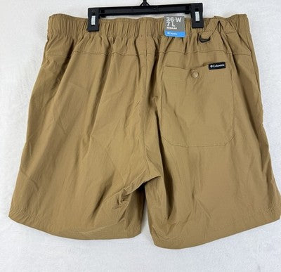 Columbia Shorts Mens 36 Tan Beige Landroamer Ripstop 7” Inseam NWT New