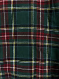 LL Bean Flannel Pajama Shirt XL Mens Tartan Green Red Plaid Top Button Cotton