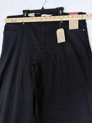 Levis 318 Shaping Wide Leg Jeans 34 Womens Black 34x32 Levi’s New NWT
