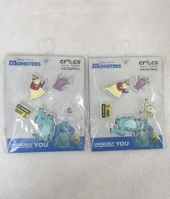 Monsters Inc Jibbitz Crocs Charms Boo Sully Mike Lot Of 9 - 2 Packs New