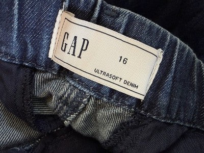 Gap Womens Jeans 16 365 High Rise UltraSoft Pleated Denim Trousers Dark Blue New