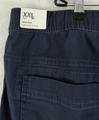 Alpine Design Hike Pants XXL Short Mens Blue Pull On Organic Cotton New NWT