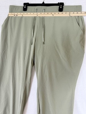 Eddie Bauer Womens Pants 2XL Departure Stretch Mid Rise Joggers Green Pull On