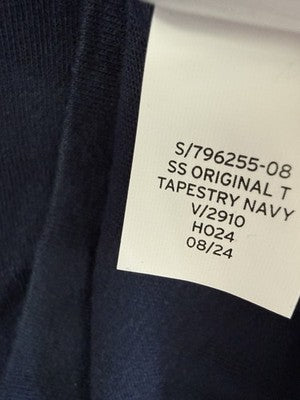 Gap Original Tee Classic Fit Large Tall Navy Blue Mens T Shirt Short Sleeve New