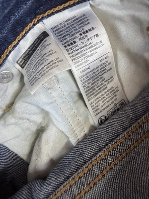 Levis Ribcage Wide Leg Jeans 33 Blue High Rise Jeans 33x34 Levi’s